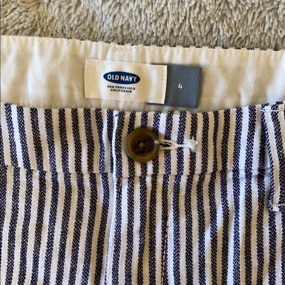 Striped Jean Shorts - Picture 3 of 3